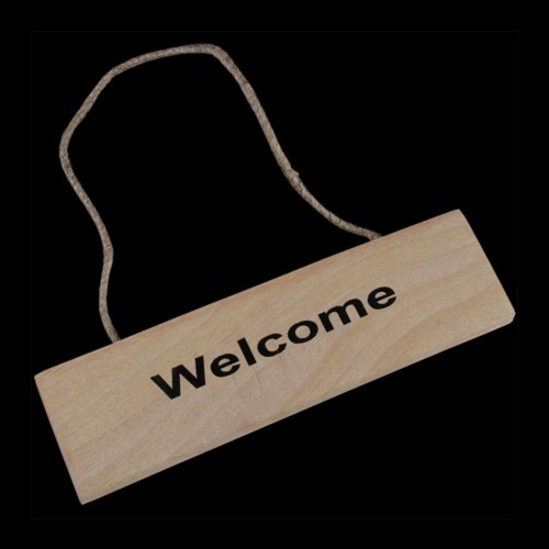 Wooden Welcome Plaque / Sign